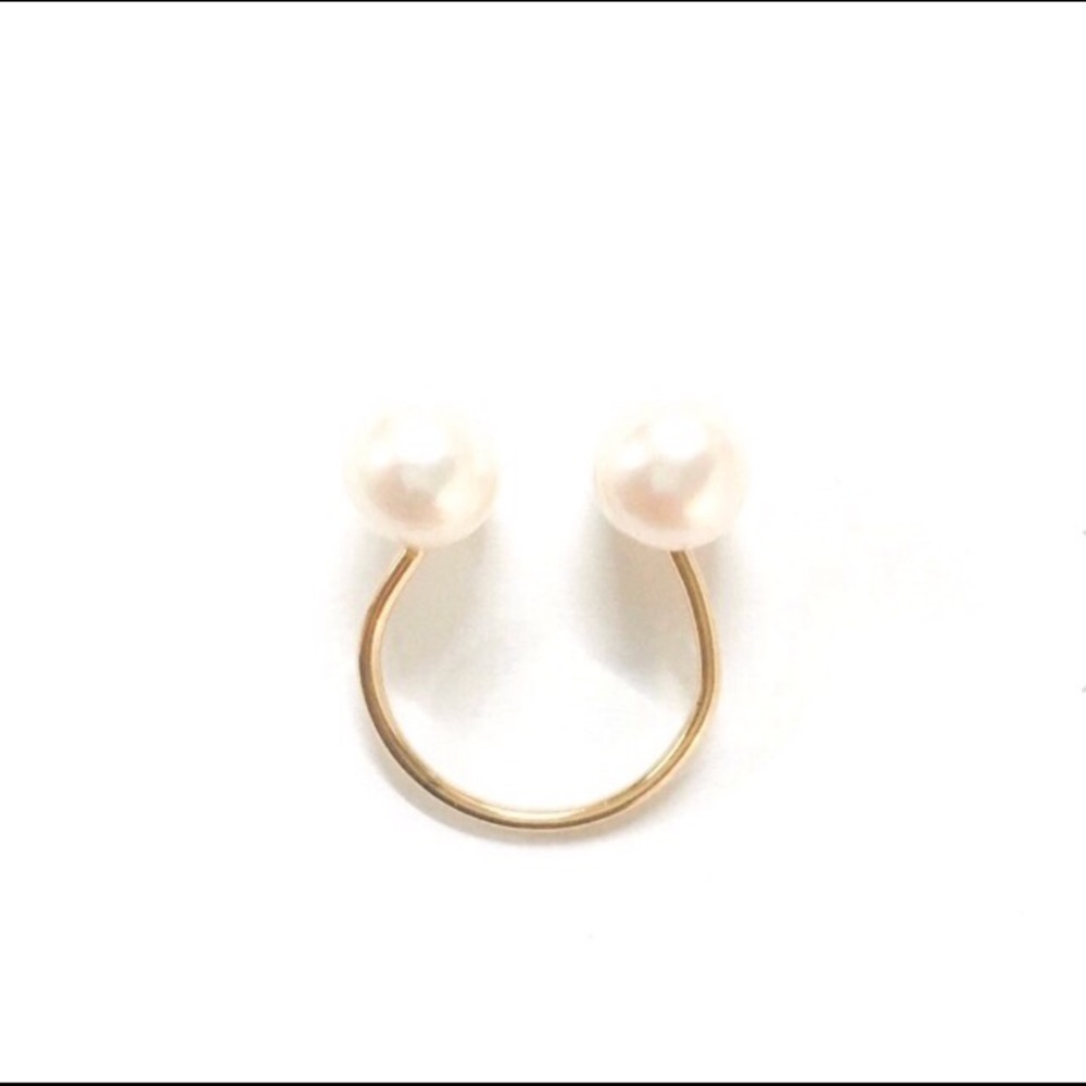 Erth X “Tu Y Yo” Double Pearl Ring - Picture 5 of 5